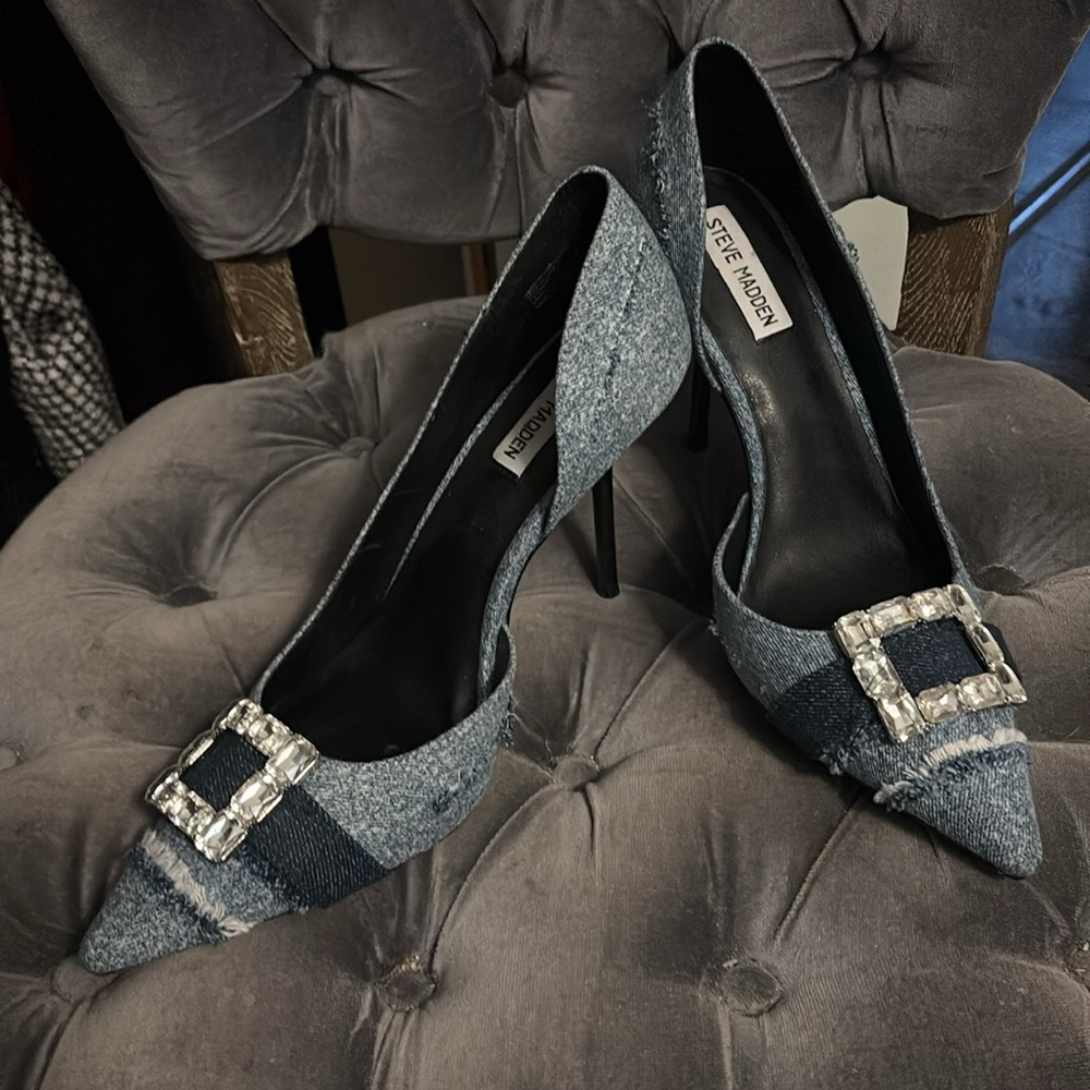 Steve Madden Stiletto Denim Heels